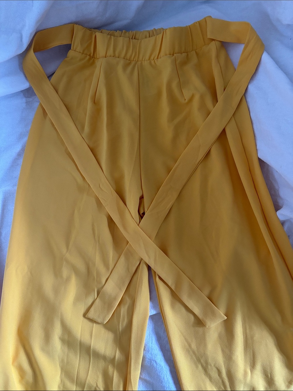 Yellow Wide leg pants by Shop 17